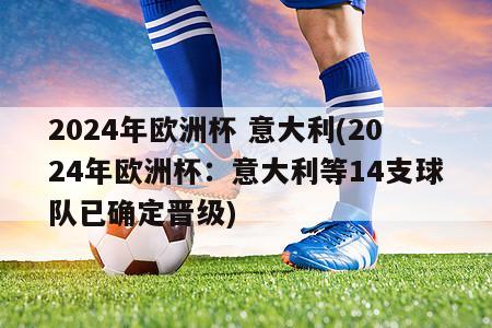 2024年欧洲杯 意大利(2024年欧洲杯：意大利等14支球队已确定晋级)